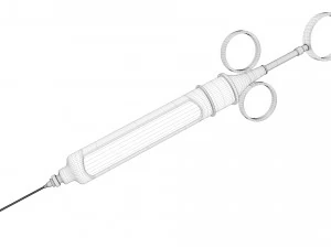 vintage syringe 3D Model