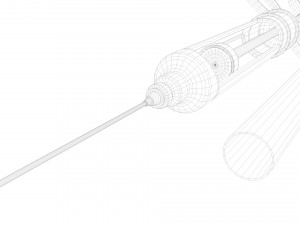 vintage syringe Modello 3D