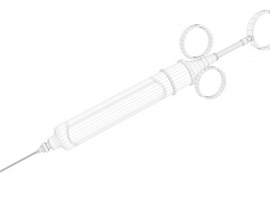 vintage syringe Modello 3D