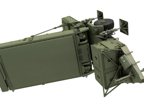 ANTPS-80 GroundAir Task Oriented Radar 3D 모델