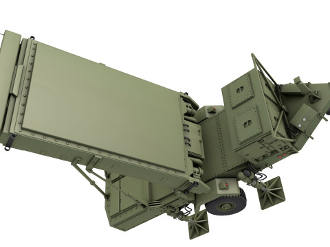 ANTPS-80 GroundAir Task Oriented Radar 3D 모델