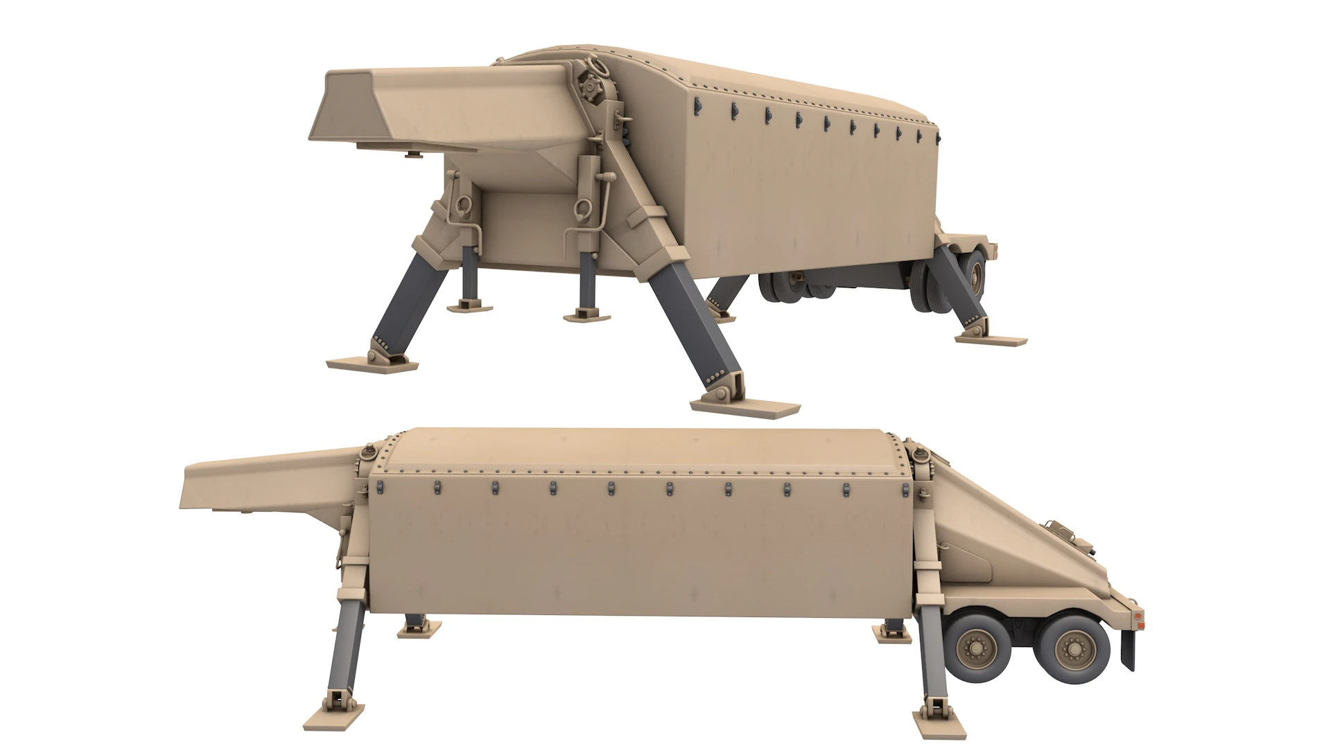 ANTPY-2 Transportable Radar 3D Model .c4d .max .obj .3ds .fbx .stl .blend