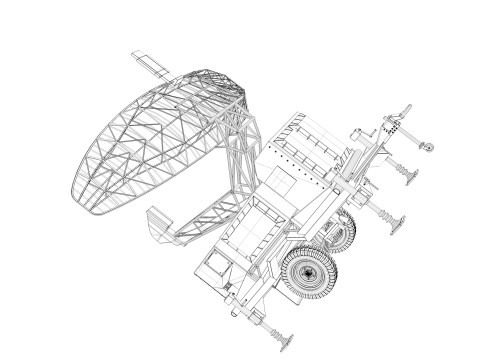 AN MPQ-50 - PAR Radar 3D Модель