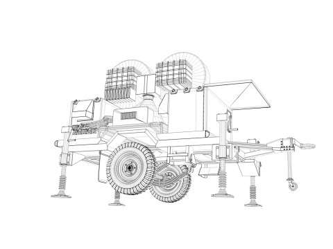 Radar AN MPQ 46 Modèle 3D