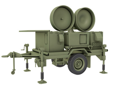 Radar AN MPQ 46 3D मॉडल