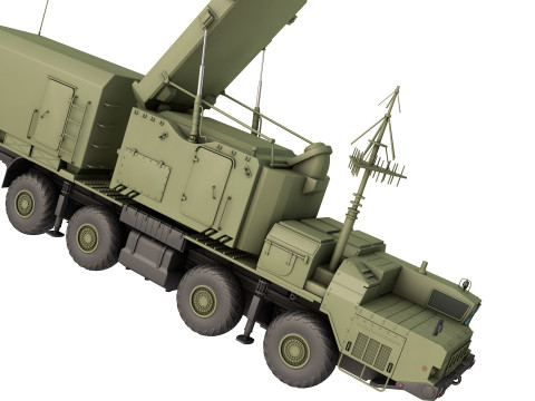 5N63S Radar Flap Lid B 3D 模型