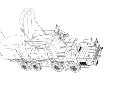 5N63S Radar Flap Lid B 3D 模型
