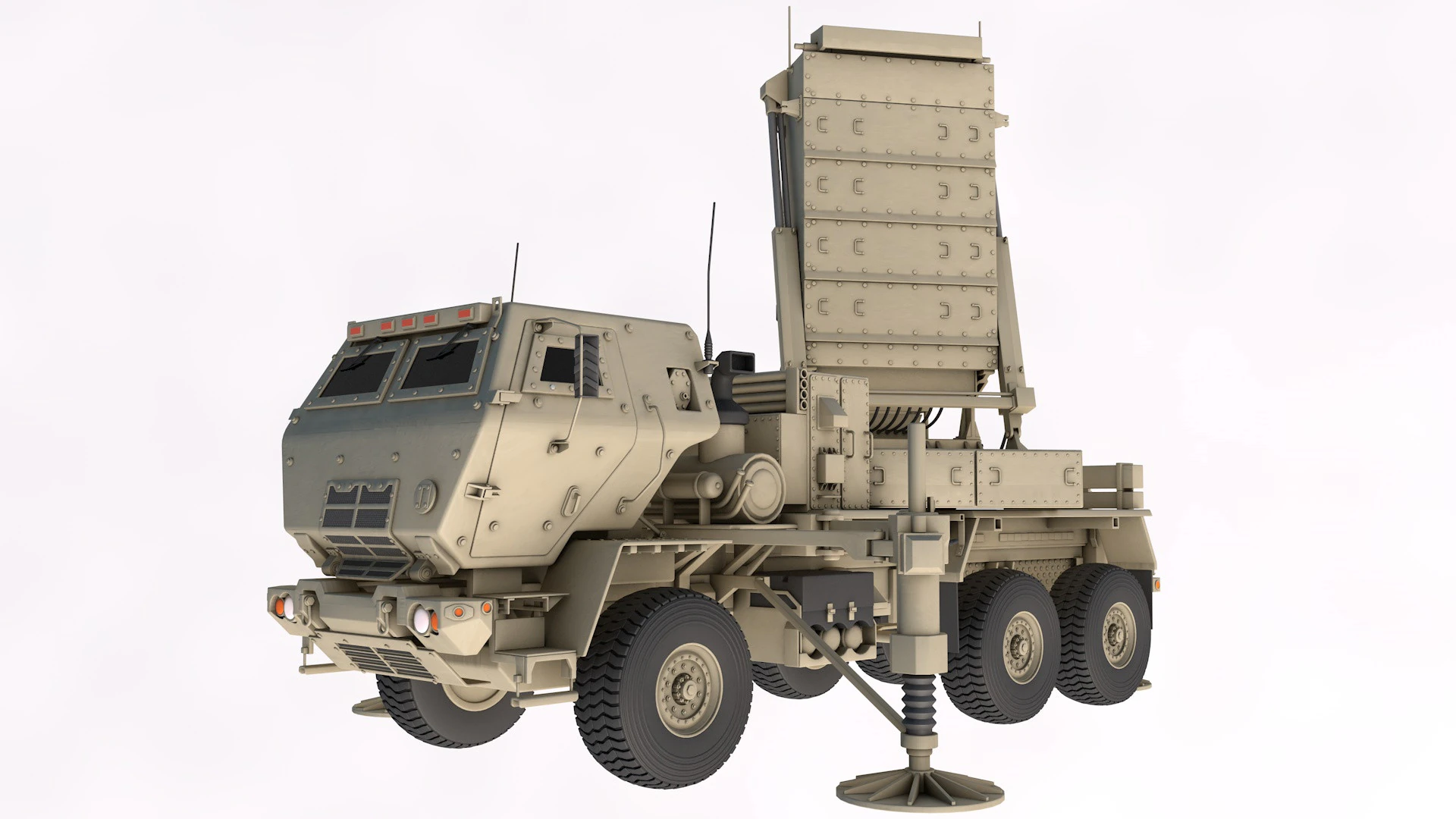 ANTPQ-53 Radar 3D Model .c4d .max .obj .3ds .fbx .stl .blend