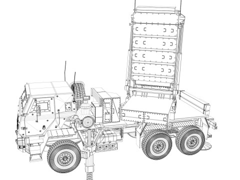 ANTPQ-53 Radar Modèle 3D