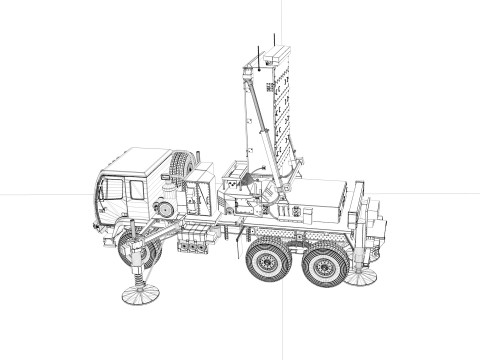 ANTPQ-53 Radar 3D Модель
