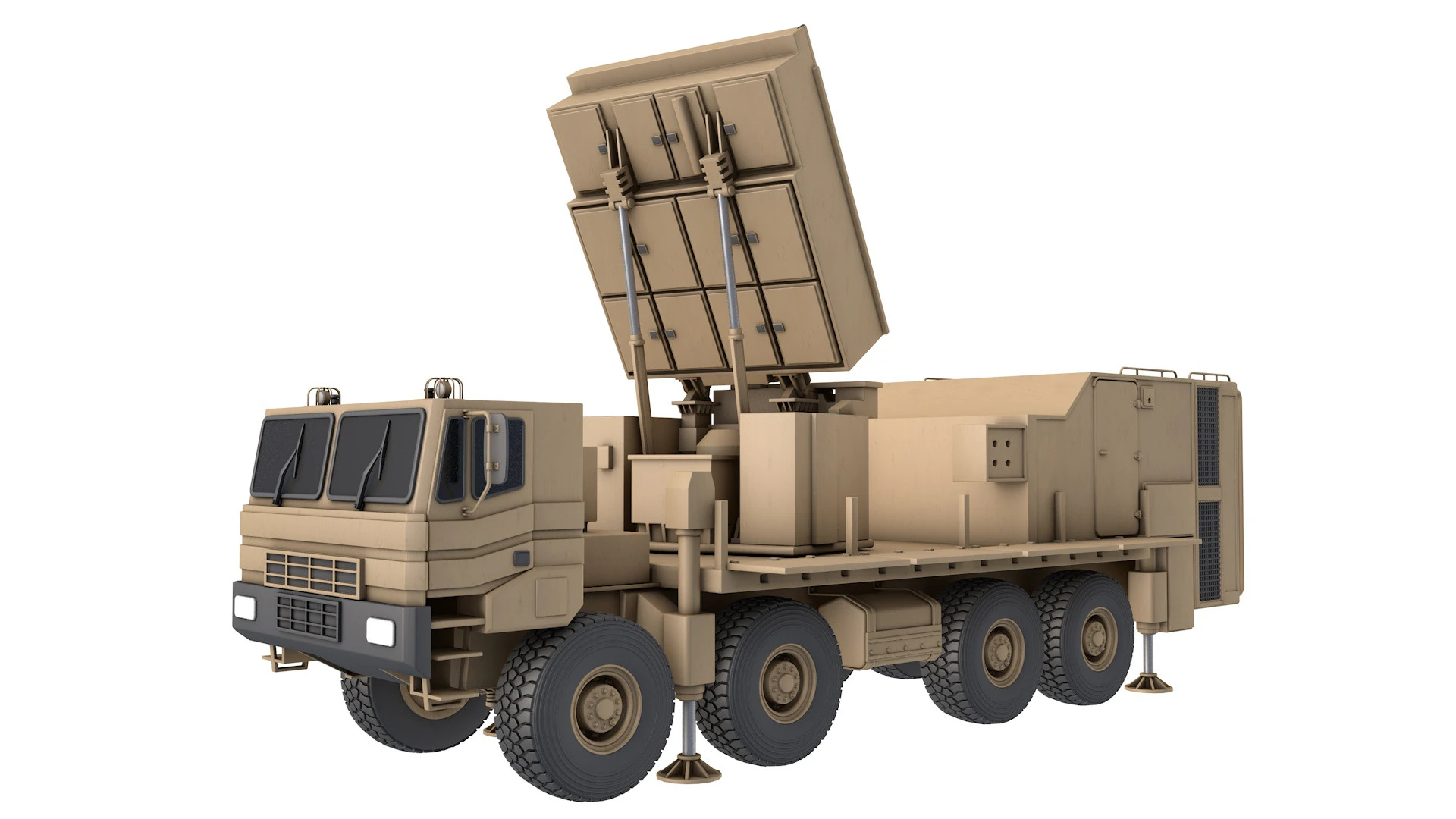 Bavar-373 engagement radar 3D Model .c4d .max .obj .3ds .fbx .stl .blend 