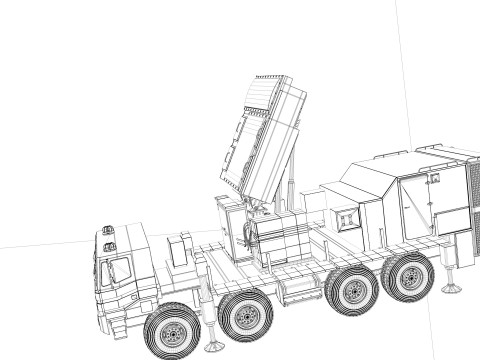 Bavar-373 engagement radar Model 3D