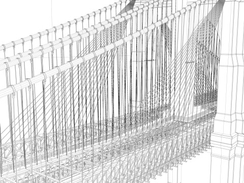 Brooklyn Bridge 3D Model