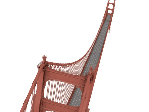 Golden Gate Bridge 3D Model