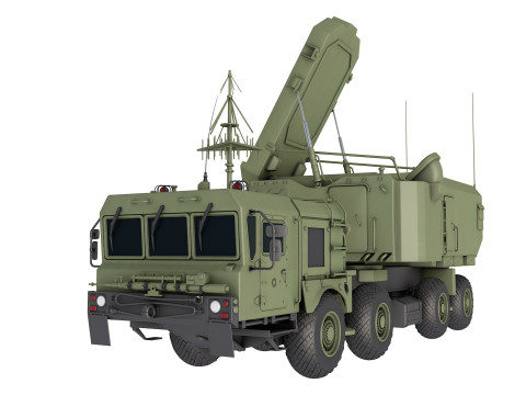 92N6E Grave Stone Radar 3D Model