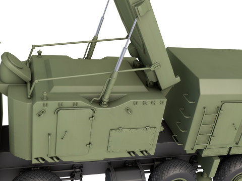 92N6E Grave Stone Radar Modèle 3D