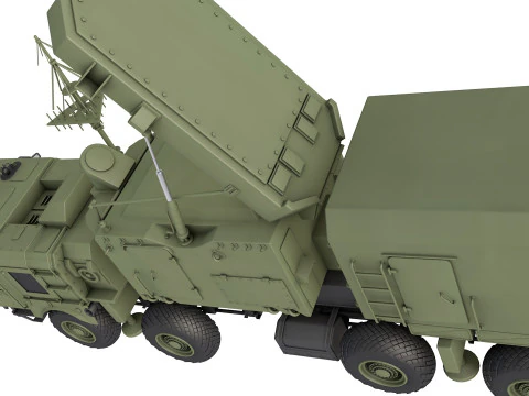 92N6E Grave Stone Radar 3D Model