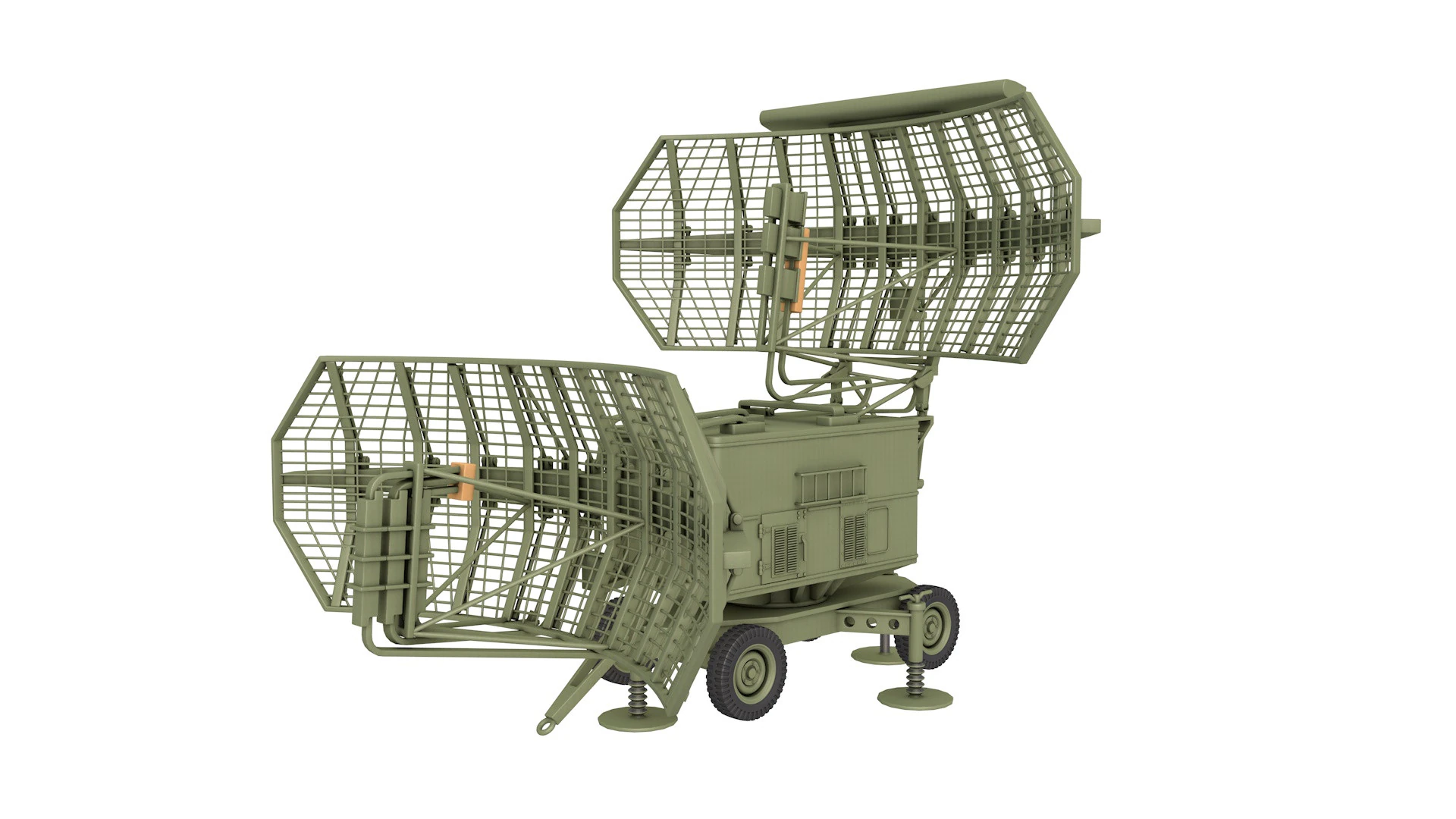 P-37 Radar 3D Model .c4d .max .obj .3ds .fbx .stl .blend 