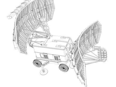 P-37 Radar Modello 3D
