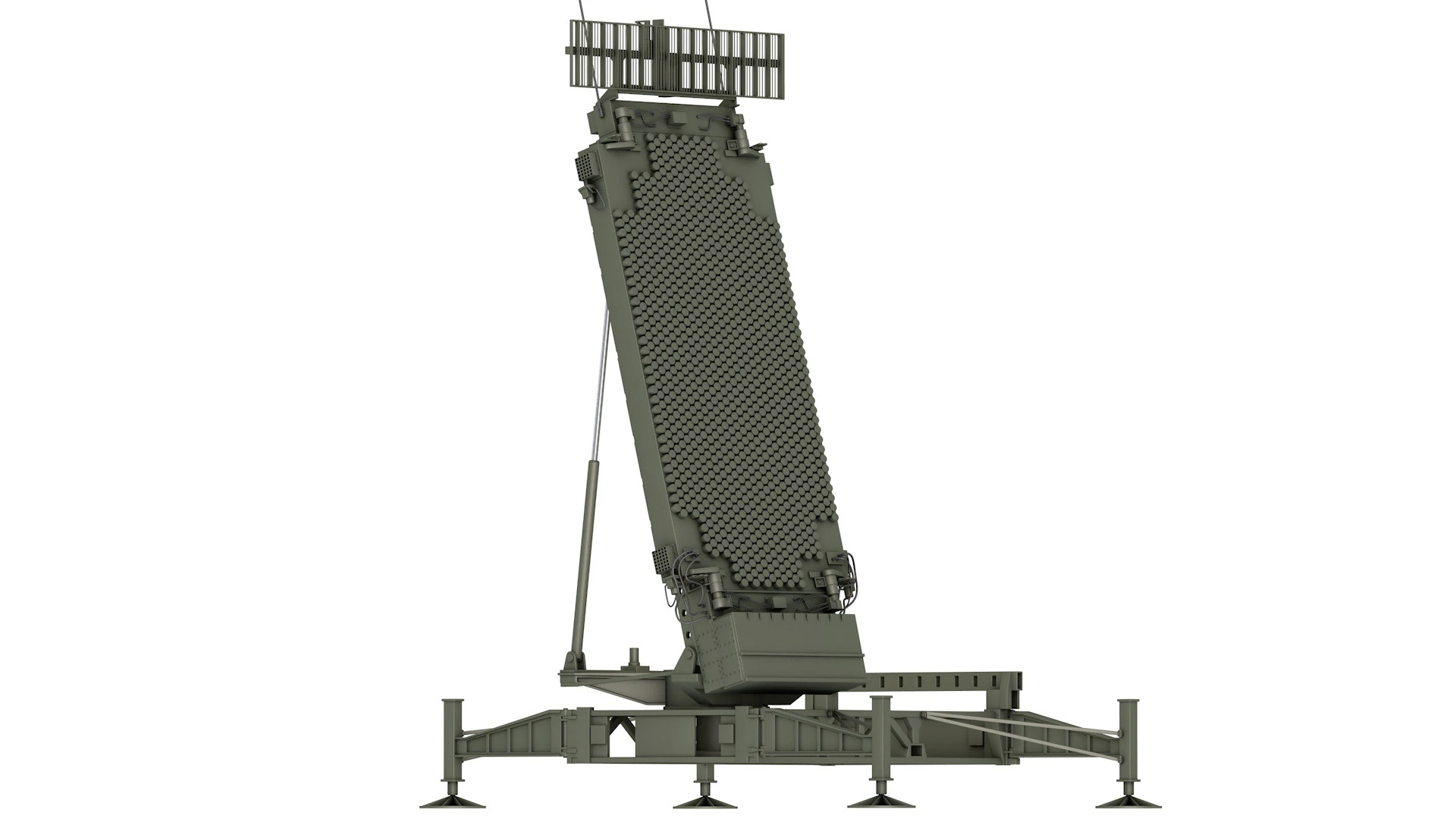 TPY-4 Multi-Mission Radar 3D Model .c4d .max .obj .3ds .fbx .stl .blend 