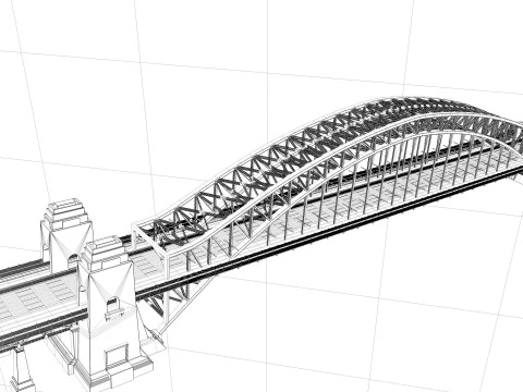 Sydney Harbour Bridge 3D Model