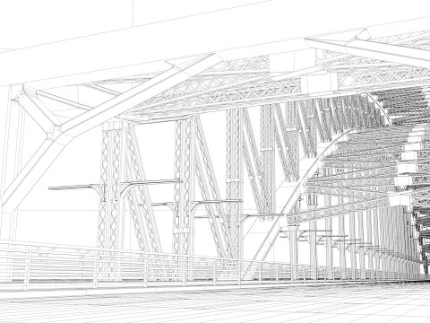 Sydney Harbour Bridge 3D Model