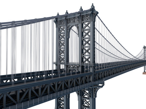Manhattan Bridge 3D Model