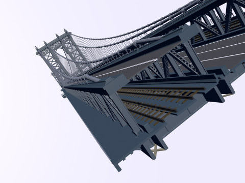 Manhattan Bridge 3D Модель