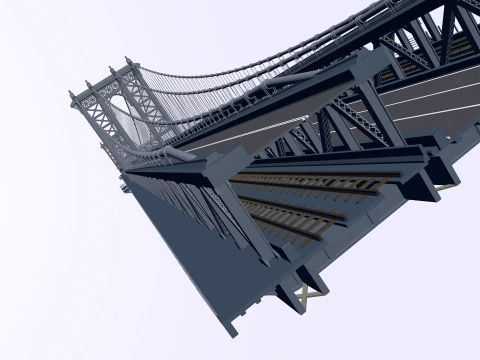 Manhattan-brug 3D Model