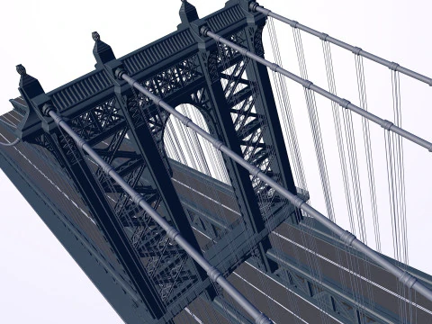 Manhattan-brug 3D Model