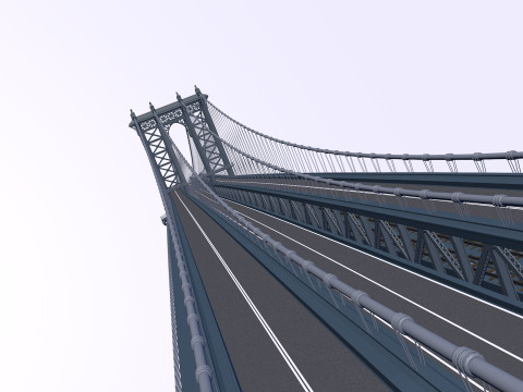 Manhattan Bridge 3D Модель
