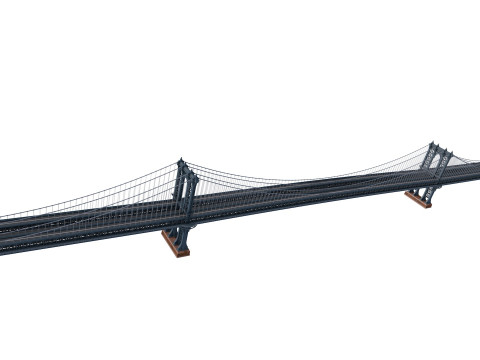 Manhattan Bridge 3D Модель