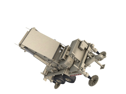 ANTPQ-53 Radar Trailer Model 3D
