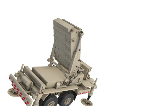 ANTPQ-53 Radar Trailer Model 3D