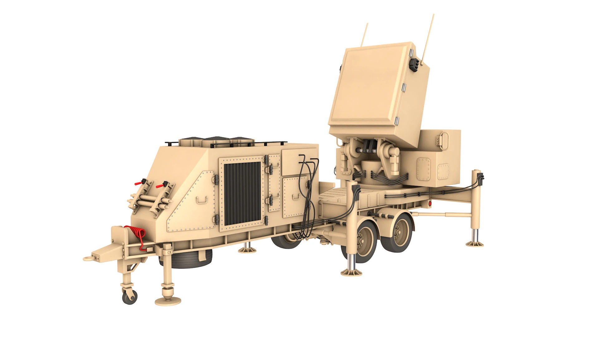 Raytheon GhostEye MR radar 3D Model .c4d .max .obj .3ds .fbx .stl .blend 