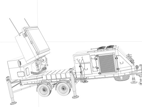 Raytheon GhostEye MR radar 3D Model