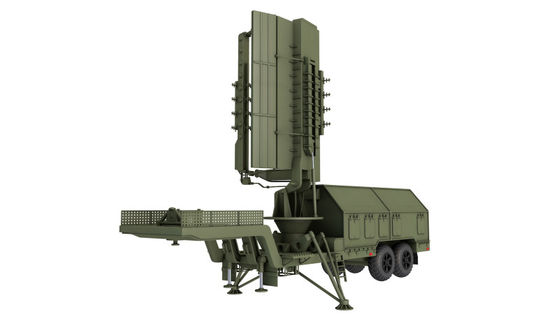 36D6M1-1 mobile radar 3D Model .c4d .max .obj .3ds .fbx .stl .blend 