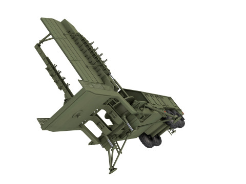 36D6M1-1 mobile radar 3D Model