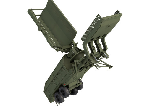 36D6M1-1 mobile radar 3D Model