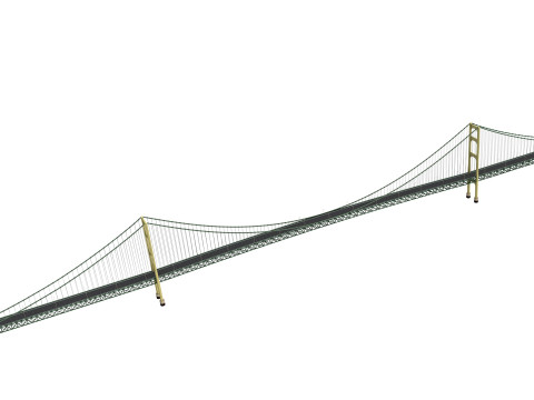 Mackinac Bridge Model 3D