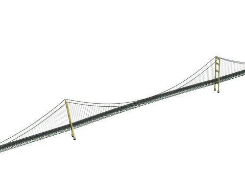 Mackinac Bridge 3D Model