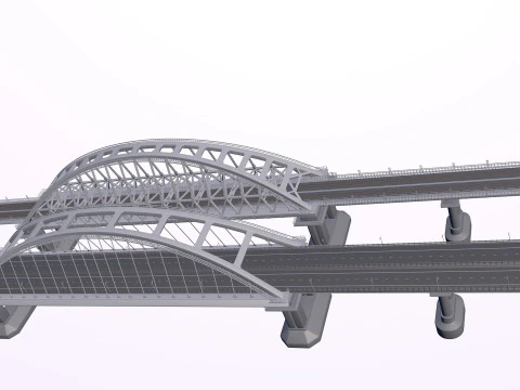 크림 다리 3D 모델