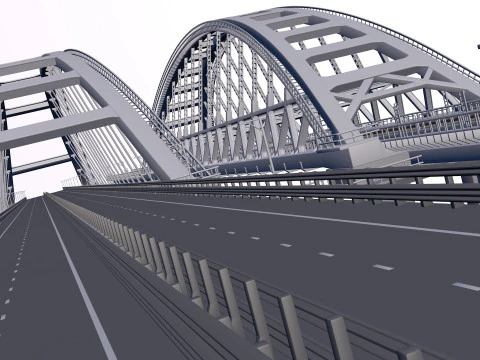 크림 다리 3D 모델