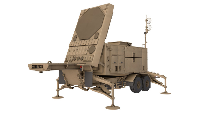 AN MPQ 53 Radar Modèle 3D .c4d .max .obj .3ds .fbx .stl .blend 