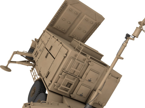 AN MPQ 53 Radar Modèle 3D