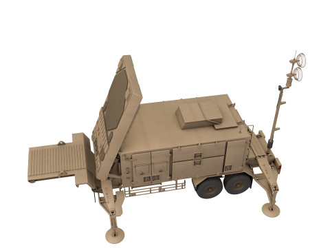 AN MPQ 53 Radar Modèle 3D