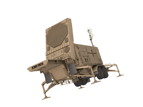AN MPQ 53 Radar Modèle 3D