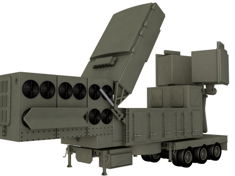 LTAMDS Lower Tier Air and Missile Defense Sensor 3D मॉडल