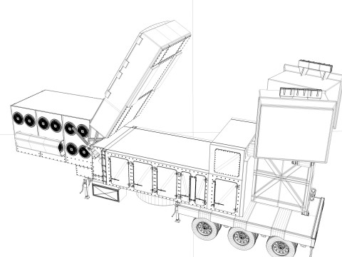 LTAMDS Lower Tier Air and Missile Defense Sensor Modèle 3D