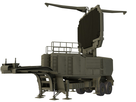 64N6E2 radar 3D मॉडल